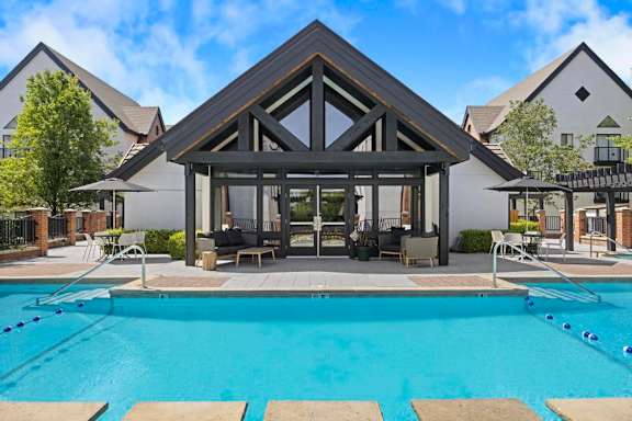 Modern Swimming Pool at Avia Apartments on College Blvd (Overland Park), Overland Park, KS, 66210