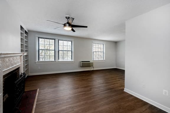 Renovated 1 bedroom with granite fireplace at Connecticut Plaza in DC