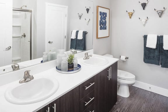 Baseline 158 - Dual Vanity bathrooms in select units