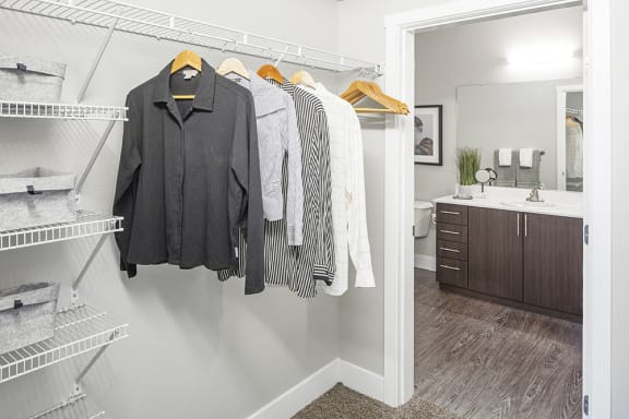 Baseline 158 - Abundant closet space with spacious walk-in closets in select units