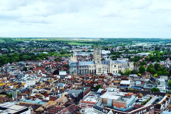 a view of a city from the top of a tower
