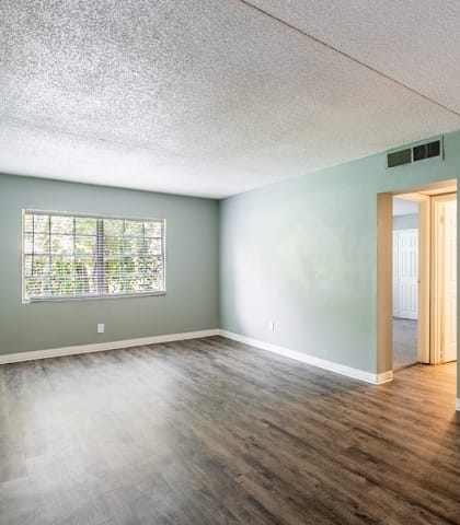 empty living room at Bella Mar Apartments