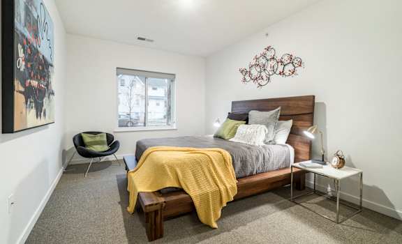 1 bedroom apartment for rent with natural lighting at The Conrad near UNMC OMaha NE