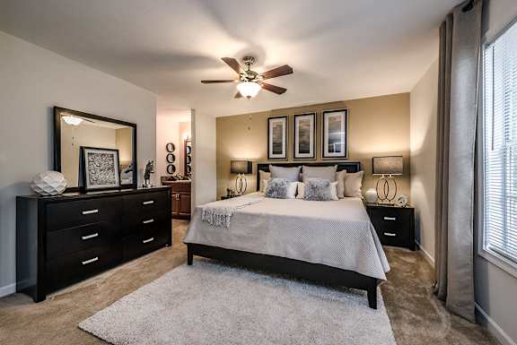 Main Bedroom in the Dogwood floorplan at River Mews Apartments and Townhomes, Newport News VA