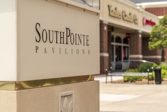 Exterior sign reading