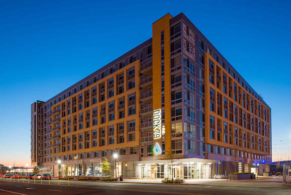 A large building with the word at Dock 79, Washington, DC 20003