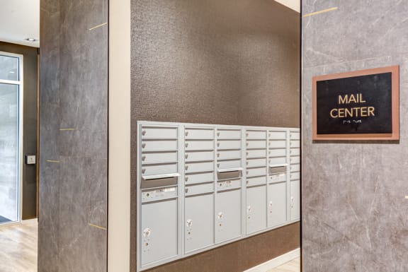 Mail Center at North Square Apartments in Amherst, MA