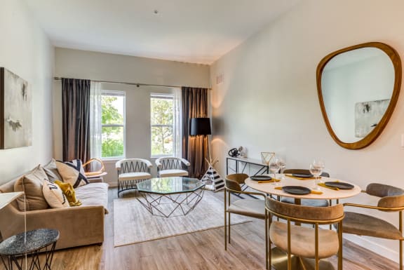 Vinly Plank Flooring at North Square Apartments in Amherst, MA