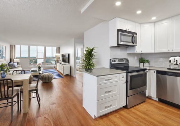 Renovated and staged interior unit