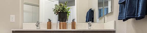 Bath vanity  at ARISTA APARTMENT HOMES, Las Vegas, NV