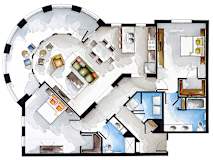 The Grand Flora 2 BR Floor Plan at The Roseberry, Columbia, SC, 29223