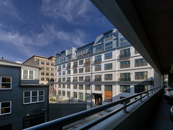 a view of an apartment building from a balcony at 520 Lofts, Allentown