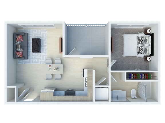 1x1 floor plans available at Ageno Apartments | Livermore, CA