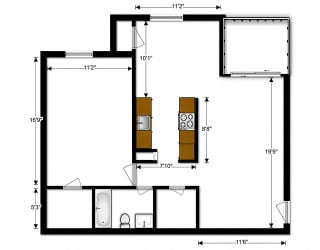 Oakton Park Apartments One Bedroom Floor Plan A