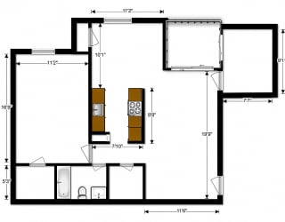 Oakton Park Apartments One Bedroom Floor Plan C