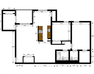 Oakton Park Apartments Two Bedroom Floor Plan C