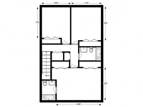 Carriage Park 3 Bedroom Townhome A 2nd Floor