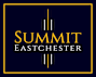 A logo with the words "Summit Eastchester" in gold text on a navy blue background.