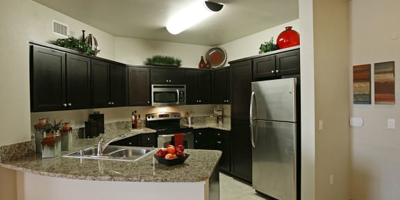 Private Kitchen at FountainGlen Jacaranda, Fullerton
