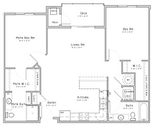 Unit C5-Bent Building-2 bedroom apartment at 360 at Jordan West best new apartments West Des Moines IA 50266