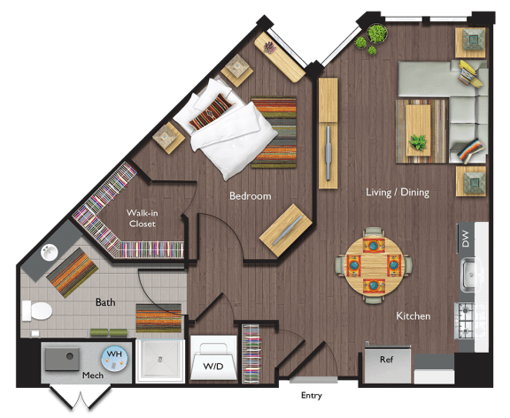A3 Floor Plan at Valley and Bloom, Montclair, NJ, 07042