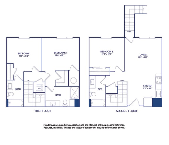 3 bed 3 bath E at The Glover House, Washington, DC, 20007
