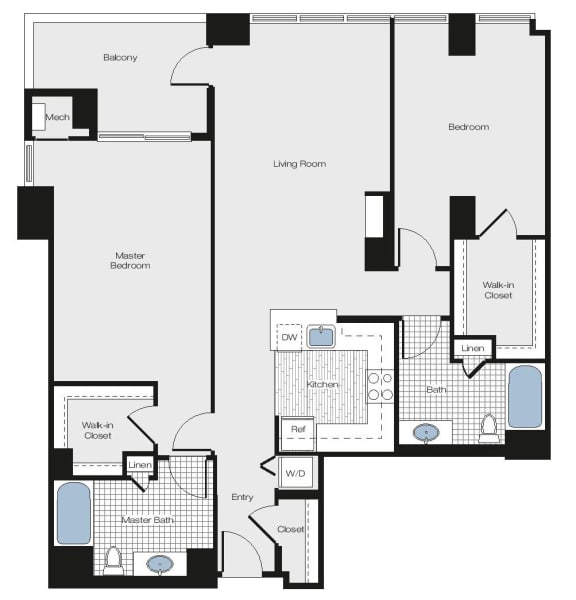 spacious 2 bedroom apartments in arlington va