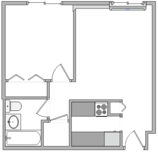 Floor Plan  one bedroom