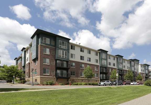 A Row of Apartment Buildings at Joseph's Pointe at Upper Landing Apartments, St. Paul, MN, 55102