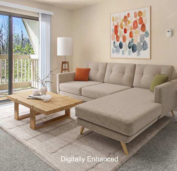 Living Room at Swiss Valley Apartments, Wyoming, MI, 49509