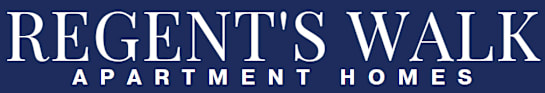 Regent’s Walk Apartment Homes logo with clean bold lettering displaying the community name.