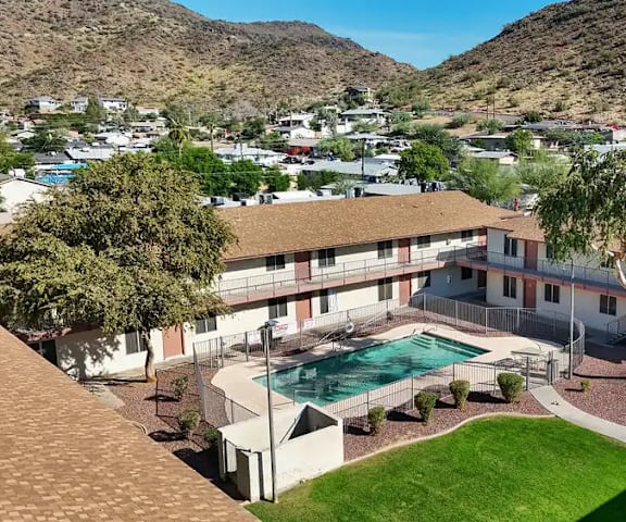 Property Aerial View at Windrose Villas Apartments, Phoenix, AZ 85029