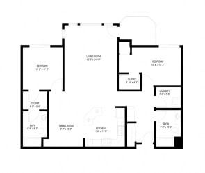 The Creek Floorplan Waterstone Apartments in Minnetonka, MN I The Creek