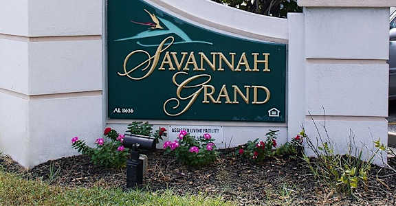 Sign at Savannah Grand of Sarasota, Florida