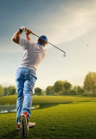 Man playing golf at Inspira, Naples, FL, 34113