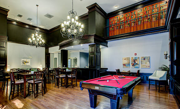 Clubhouse interior at The Mark at Dulles Station, Herndon, Virginia