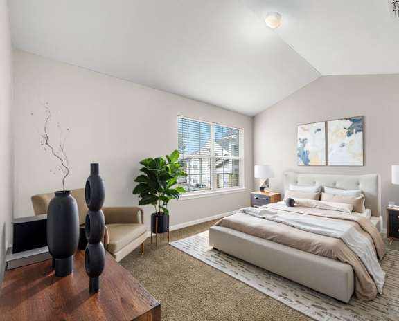 Bedroom with Plush Carpeting