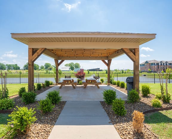 Picnic Area Overlooking the Pond