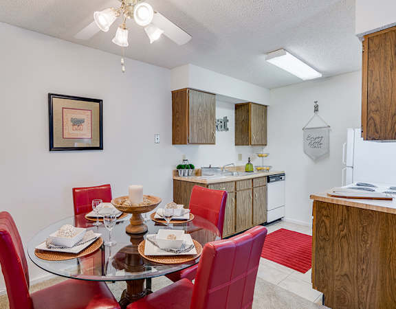 Open Concept Kitchen and Dining Area