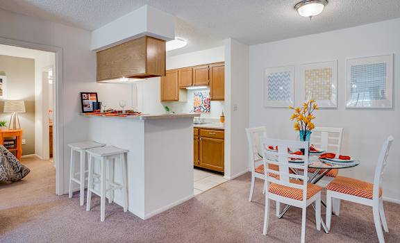 Kitchen with Adjacent Dining Area