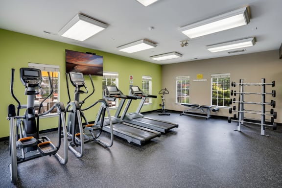 Cardio Equipment at the Fitness Center