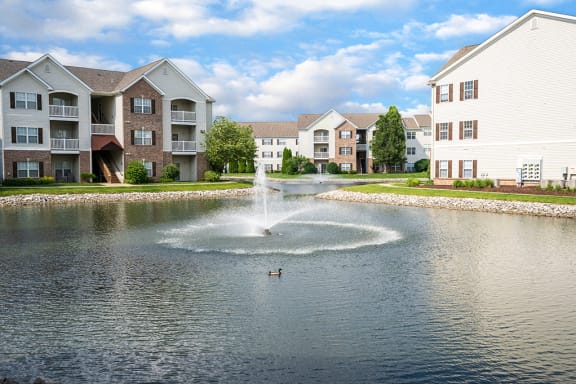 Four Acre Lake with Fountain