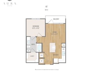 Centric One90 Apartments A2 Floor Plan