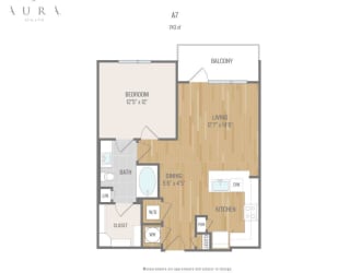 Centric One90 Apartments A7 Floor Plan