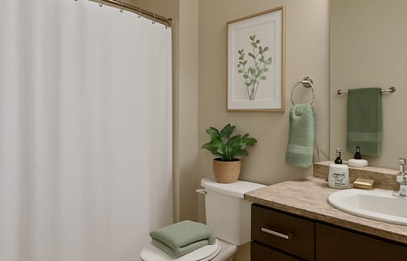 Luxurious Bathroom at Peregrine Place Apartments, Colorado, 80246