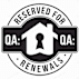A black and white image of a badge that says