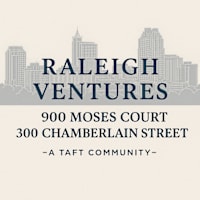 A poster for Raleigh Ventures with a city skyline in the background.at Raleigh Rentals, Raleigh, NC, 27604