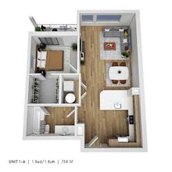 The 72nd Apartments | One Bedroom A