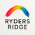 A logo with the text "Ryders Ridge" and a colorful brush stroke above the text.