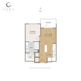 Centric One90 Apartments A1 Floor Plan